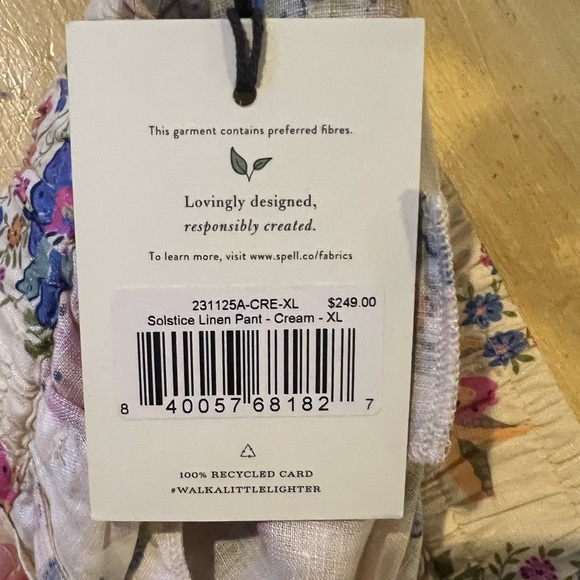 Spell Solstice Linen Pants - XL - NWT - Picture 9 of 14